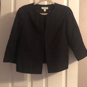 Black cropped jacket from Coldwater Creek